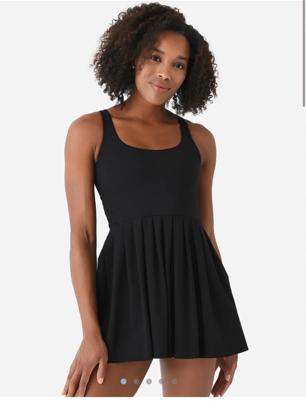 Z Supply Black Hot Shot Active Tennis  Dress
